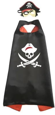 Produktbild von Hopki Kapitan Hak Piraten von Nimmerland Kostüm Umhang Maske