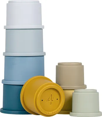 Produktbild von Rubo Toys Little Dutch Becherstapeln Blau, 1 Jahr(e), Kunststoff, Blau