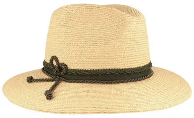 Stroh-Trachtenhut aus hochertigem Raffia mit Kordel und UV Schutz von Hut-Breiter in beige
