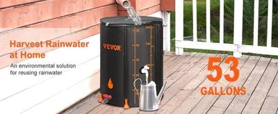 Produktbild von Famanu Regenton 201 Liter - Zusammenklappbar mit Wasserhahn