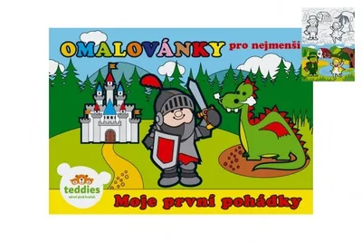Obrázok produktu pre Omalovánky Moje první pohádky 8 listů 21x14,5cm