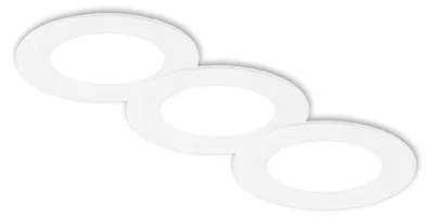 Immagine prodotto di Set di 3 faretti da incasso LED 230V LED faretti da incasso spot piatti bianco neutro