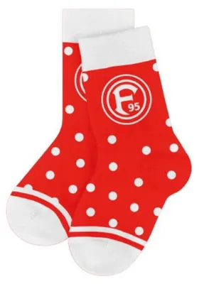 Produktbild von Fortuna Düsseldorf Baby-Socken "rot-weiß" 21