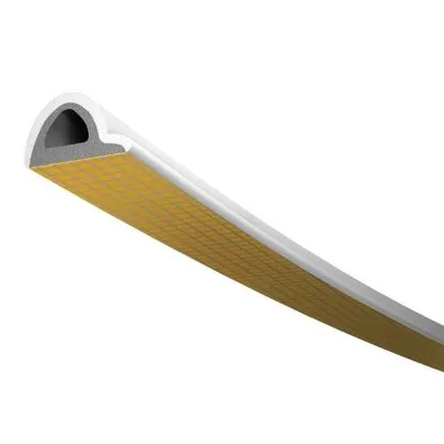 Zdjęcie produktu dla Uszczelki do okien i drzwi TLT, profil P 100 B, 9 x 5,5 mm, białe, 2 x 50 m