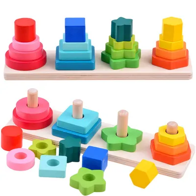 Produktbild von Puzzle Sorter Holzpuzzle Spielzeug ZA3897