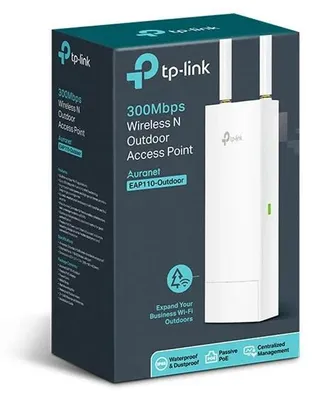 Produktbild von TP-Link EAP110-OUTDOOR, 2,4 GHz, 300 Mbit/s, 10,100 Mbit/s