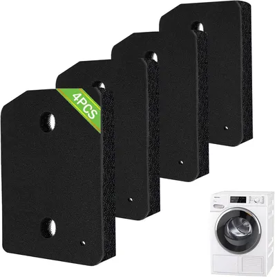 Imagen del producto de Juego de filtros para secadora, 4 unidades, 207x157x30 mm, filtros de espuma para modelos Miele T1