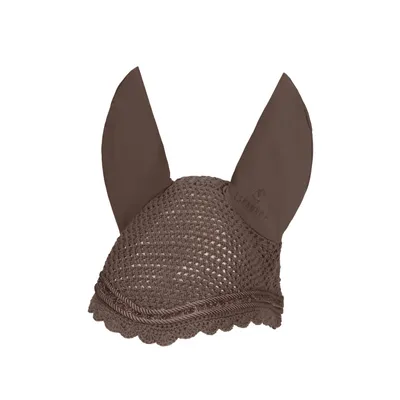 Produktbild von Eskadron Fliegenkopfschutz Fly Hood, Fliegenohren " JEWEL " mit Kordel Größe - Pony Farbe - deeptaupe