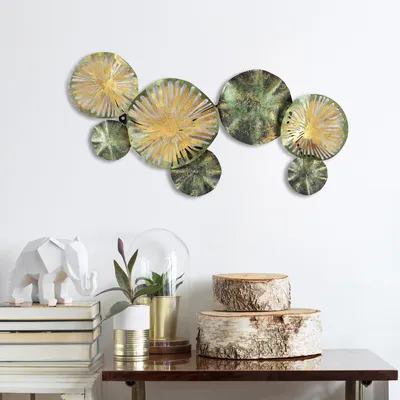 Immagine prodotto di Wallity, Arte in metallo, Decorazione da parete, Multicolore, Metallo, 74 x 38 x 5 cm