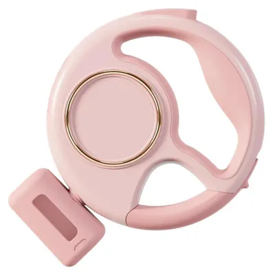 Obrázok produktu pre Vodítko pre psov – automaticky sa vysúvajúce – LED svetlo, nabíjanie cez USB, 3 m, otočné o 360°, reflexné, pre malé a stredne veľké psy – ružové