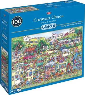 Produktbild von GIBSONS Puzzle Chaos der Wohnwagen 1000 Teile