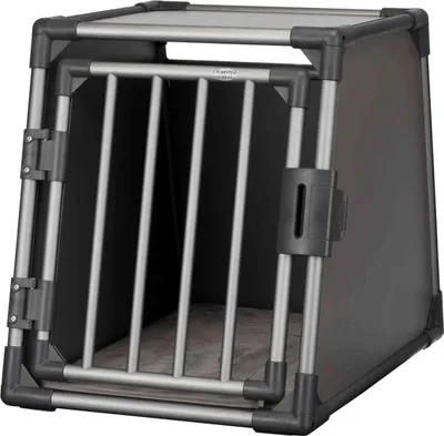 Produktbild von TRIXIE Transportbox, Aluminium - grafit - 55 × 61 × 74 cm