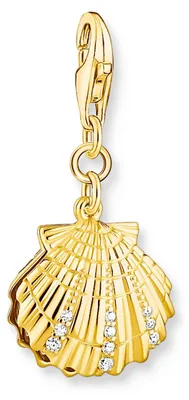 Produktbild von THOMAS SABO Charm-Anhänger Muschel vergoldetes Silber 1893-445-14