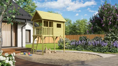 Produktbild von Tabaluga Kinderstelzenhaus 815 B x T x H 141 x 257 x 332, KI-generiertes Bild