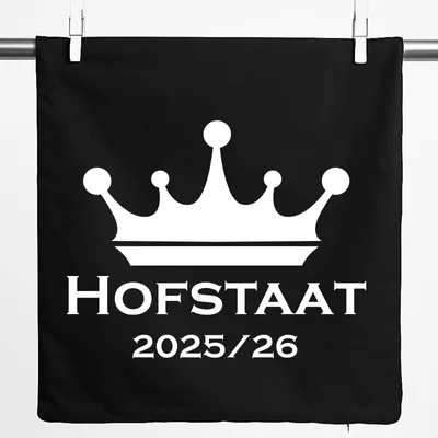 Produktbild von Huuraa Kissenbezug Hofstaat 2025/26 Schützenfest 40x40cm Black Baumwolle Dekokissenbezug Geschenkidee