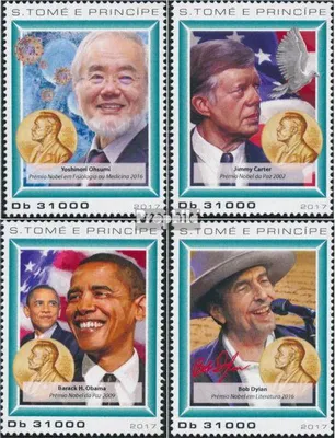Produktbild von Briefmarken Sao Tome e Principe 2017 Mi 7393-7396 (kompl. Ausgabe) postfrisch Nobelpreisträger
