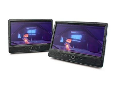 Produktbild von Caliber Tragbarer DVD-Player für das Auto mit 2 Bildschirmen - 10-Zoll-Bildschirm - USB - Kopfhöreranschluss (MPD2010T)