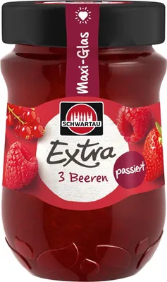 Produktbild von Schwartau Extra 3 Beeren passiert, 600g