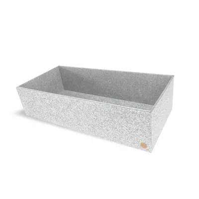 Produktbild von Aufbewahrungsbox CLEAN Filz 33 x 70 x 18 cm ohne Deckel in hellgrau meliert