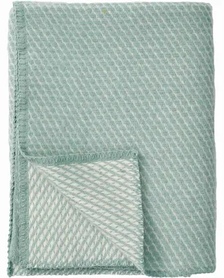 Produktbild von Klippan Velvet Wolldecke aus Schurwolle 90x130 cm: enteneierblau Farbe: enteneierblau