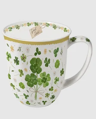 Produktbild von Kaffeebecher Kleeblattwiese, Tasse, Teetasse, Klee, Glücksbringer
