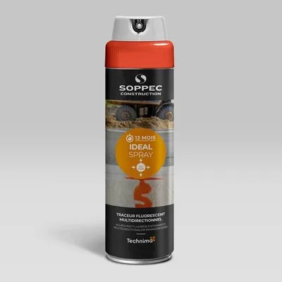 Produktbild von Ideal Spray Rundummarkierspray (fluoreszierend) Neon Rot, 500ml