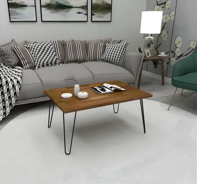 Produktbild von Dunkelbrauner Wohnzimmertisch Designer Couchtisch r Sofatisch