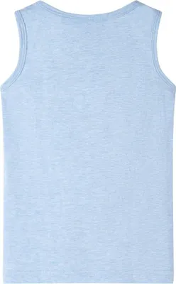 Produktbild von vidaXL Kinder-Tanktop Hellblau Melange 128