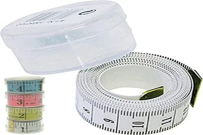 Produktbild von Schneidermaßband aus Glasfaser-Kunststoff, 1,5 m, Schwarz/Weiß mit Aufbewahrungsbox
