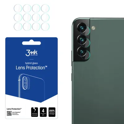 Produktbild von 3mk Hybridglas Lens Protection für Samsung Galaxy S22+ 5G Kamera Objektiv Kameralinse 0,16mm 6H (4 Stück)