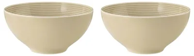 Zdjęcie produktu dla Seltmann Weiden - Zestaw 2 misek 15.5cm Beat Color Glaze beżowy