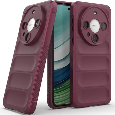 Produktbild von Handyhülle für Huawei Mate 60 Pro Weich TPU Silikon Stossfest Anti-rutsch Hülle bordeaux