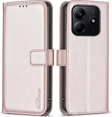 Produktbild von Xiaomi Redmi Note 14 4G Hülle - BINFEN Klapphülle - Roségold