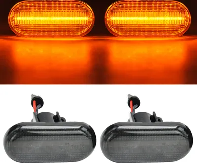 Produktbild von 2x LED Seitenblinker Blinker in Schwarz Smoke SET für Renault Clio II Twingo I