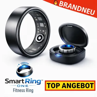 Produktbild von SmartRing One™ – Fitness Ring Schlaftracker Herzfrequenz Gesundheitsring: Gold / 9