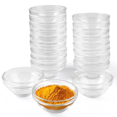 20 Dipschalen aus Glas, Ø 7,5 cm, 75 ml, spülmaschinengeeignet