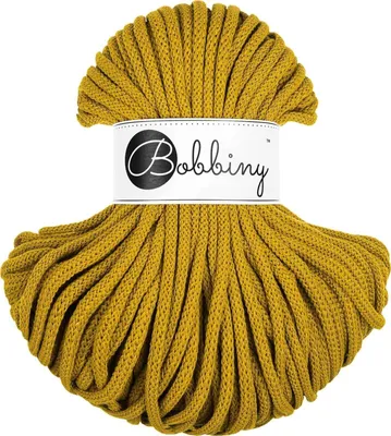 Obrázek produktu pro Bobbiny Premium 5 mm 50 m Spicy Yellow Šňůra