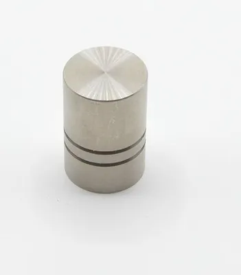 Productafbeelding van Meubelknop van zamac, diameter 18 mm, roestvrij staal, geborsteld