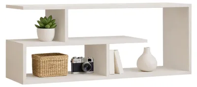 Produktbild von Foglizzo - TV-Schrank, 100x30x40h cm, Weiß, 2 Ablagen