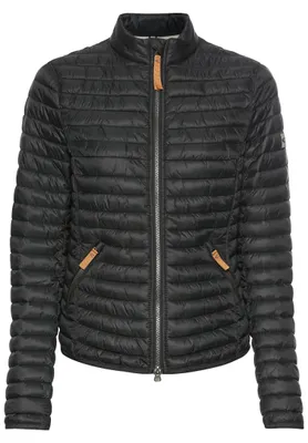 Productafbeelding van camel active dames lichtgewicht gewatteerde jas van gerecycled polyamide, zwart, dameskleding