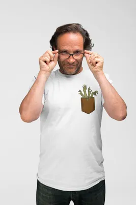 Produktbild von D&B Uni Polo  PO00034 Zombie Hands Pocket Weiß-Größe 3XL