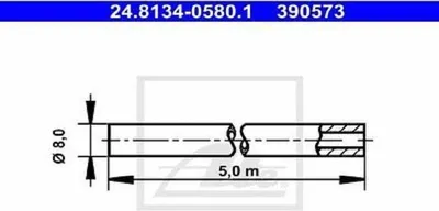 Produktbild von Bremsleitung ATE 24.8134-0580.1