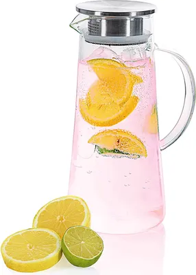 Produktbild von Wasserkrug aus Glas mit Filter