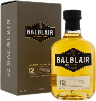 Produktbild von Balblair 12 Year Old, 0,7 l, Single malt, Schottland, Highland, 12 Jahr(e), Glasflasche