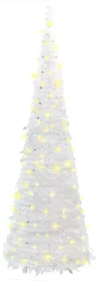 Obrázek produktu pro vidaXL Pop-Up vánoční stromek umělý 150 LED diod bílý 180 cm