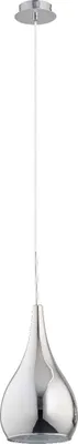 Obrázok produktu pre Závesná lampa Sonia, chrómovaná, 1xE27x60W, sklo, rozmery: 80x15x15 cm, IP20, Alfa