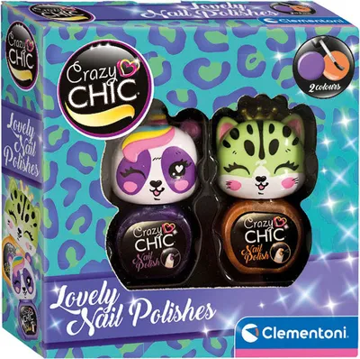 Zdjęcie produktu dla Clementoni Crazy Chic Lovely Nail Polishes: 1, Zestaw do malowania paznokci dla dzieci, 8 lat(a), Wielobarwny