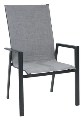 Produktbild von Gartenstuhl - Anthrazit - Grau - Textilen - Aluminiumrahmen