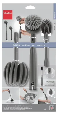 Obrázek produktu pro Metaltex 297626000 Sada tří čisticích kartáčů
