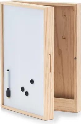 Obrázok produktu pre Skrinka na kľúče, magnetická tabuľa, 30x8x42 cm, ZELLER